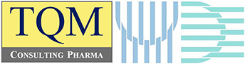 Logo TQM Consulting Pharma und Logo der Fachgruppe Unternehmensberatung und Datenverarbeitung